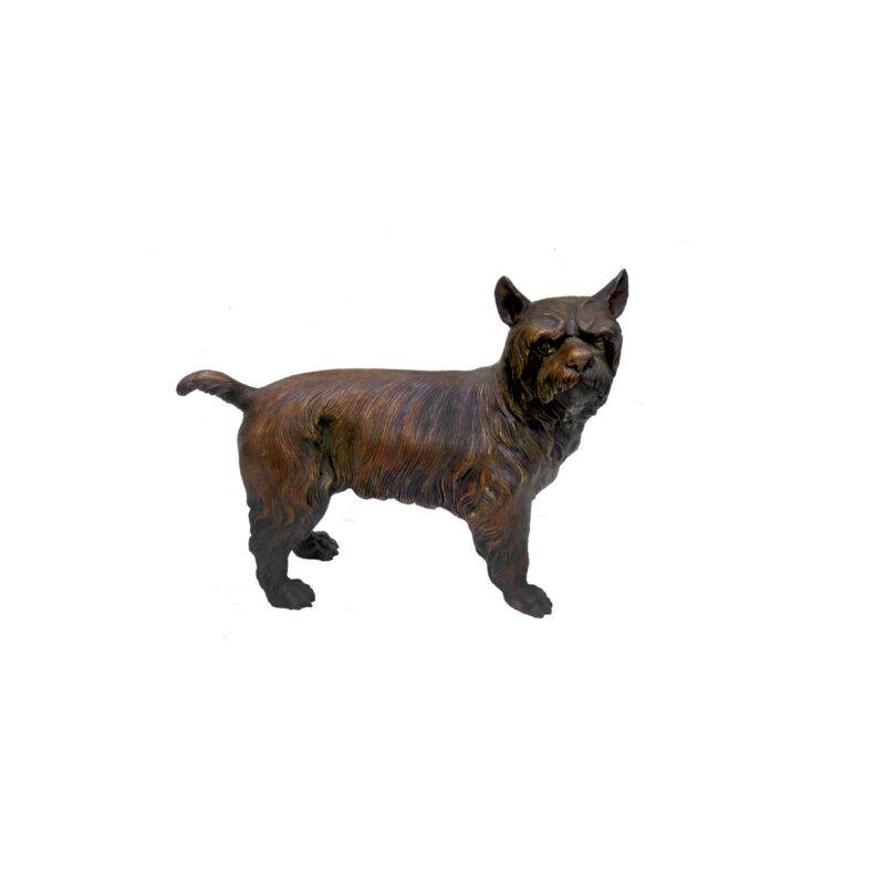 SRB706306 Bronze Carin Terrier Dog Sculpture by Metropolitan Galleries Inc