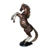 Bronze Rearing Horse Left Sculpture