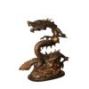 Bronze Dragon with Ball on Base Fountain Sculpture