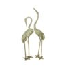 Bronze Cranes Sculpture Set