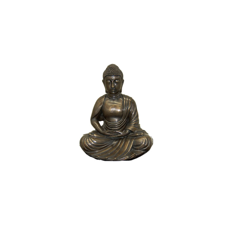 SRB700720 Bronze Sitting Buddha Sculpture by Metropolitan Galleries Inc