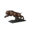 Bronze Sabertooth Tiger Table-top Sculpture
