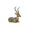 Bronze Deer Bowl Table-top Sculpture