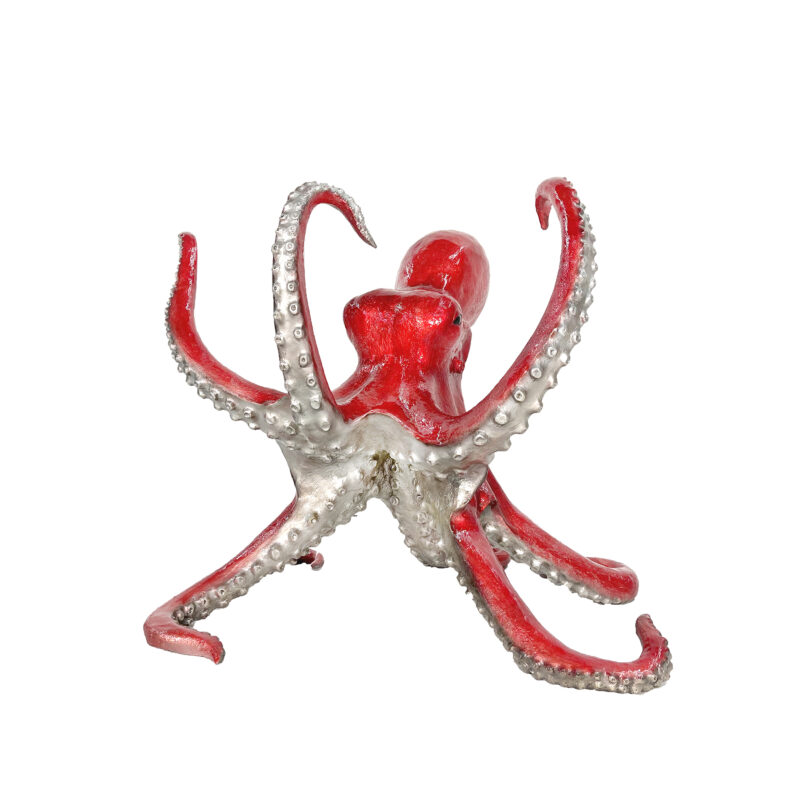 SRB089051-CR Bronze Coral Octopus Sculpture by Metropolitan Galleries Inc