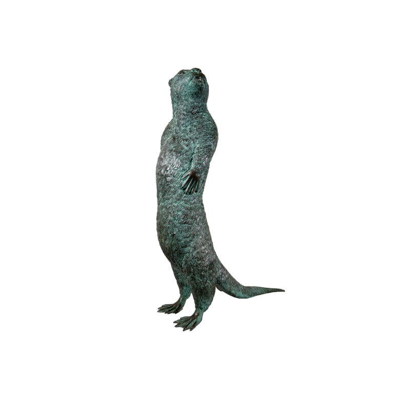 SRB41046 Bronze Otter Fountain Sculpture by Metropolitan Galleries Inc
