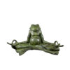 Bronze Frog Meditating Sculpture