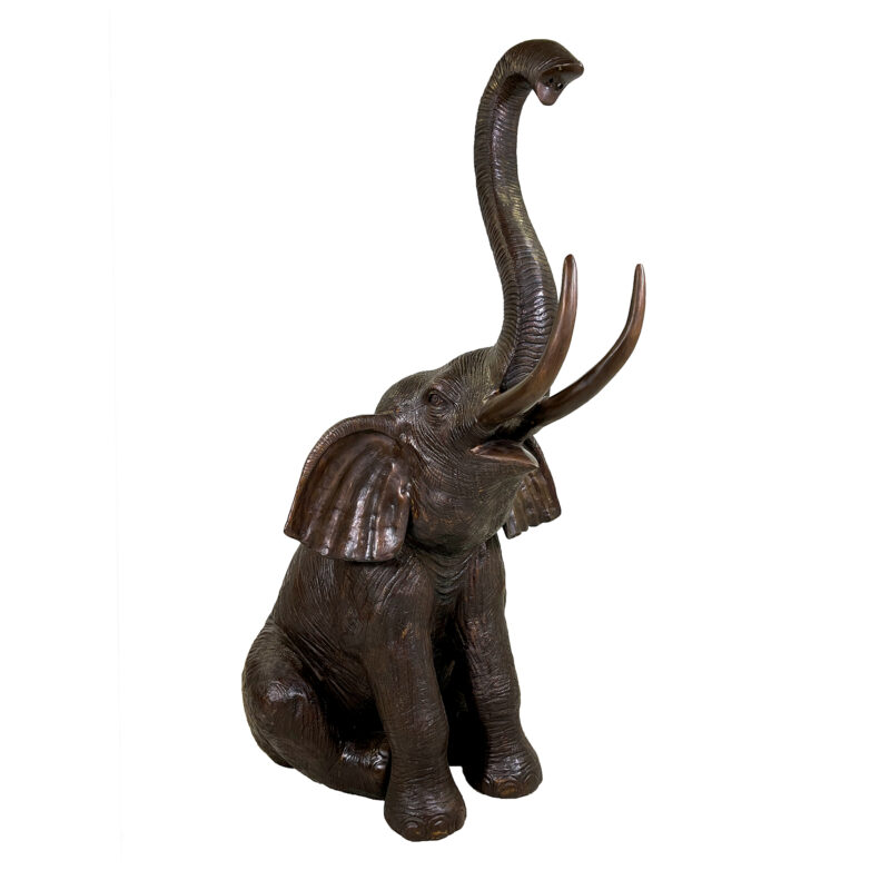 SRB707480 Bronze Big Elephant Fountain Sculpture by Metropolitan Galleries Inc