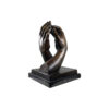 Bronze Grasping Hands Sculpture