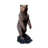 Bronze Standing Bear Sculpture
