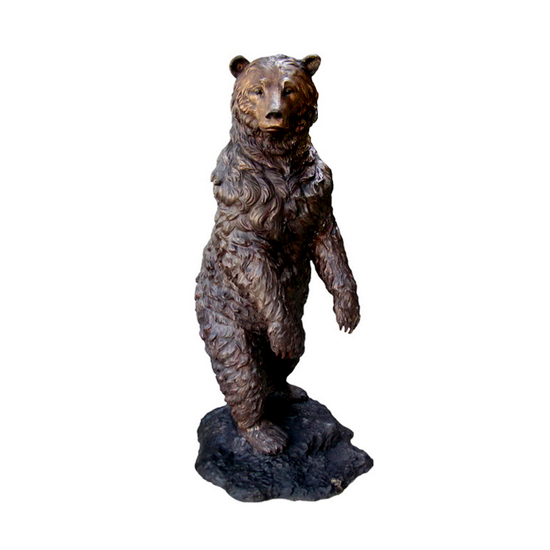 SRB706417 Bronze Standing Bear Sculpture by Metropolitan Galleries Inc