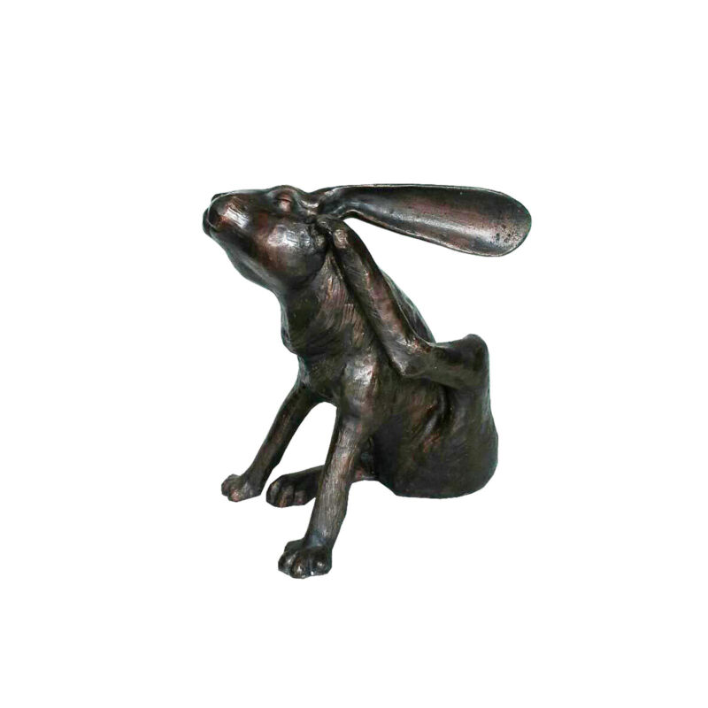 SRB707233 Bronze Itchy Bunny Rabbit Sculpture by Metropolitan Galleries inc