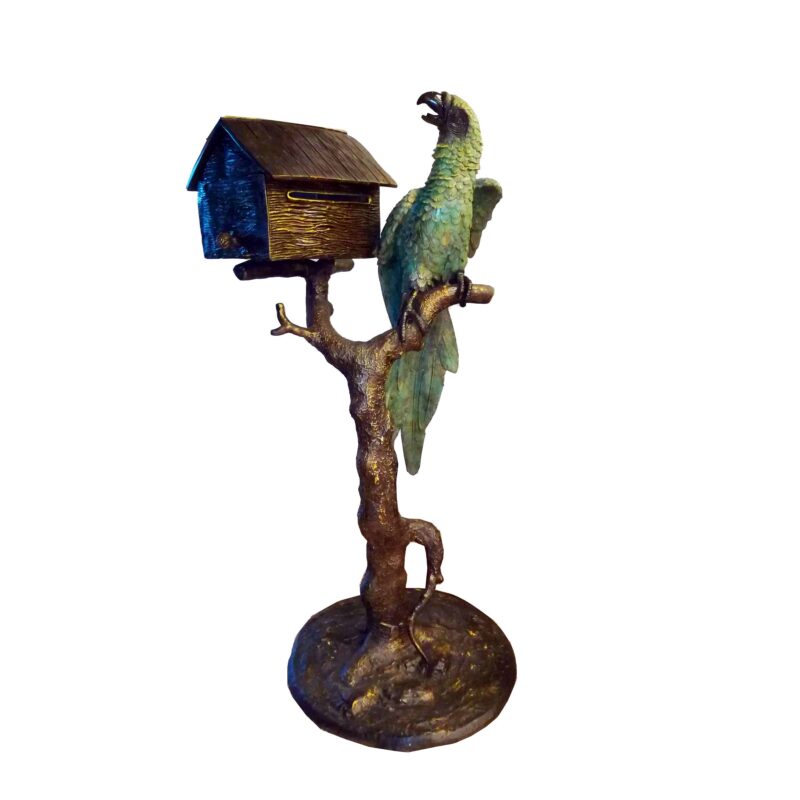 SRB706920 Green Parrot Mailbox by Metropolitan Galleries Inc.