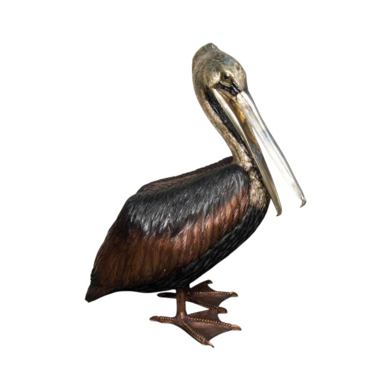 SRB081097 Bronze Pelican Sculpture by Metropolitan Galleries Inc.