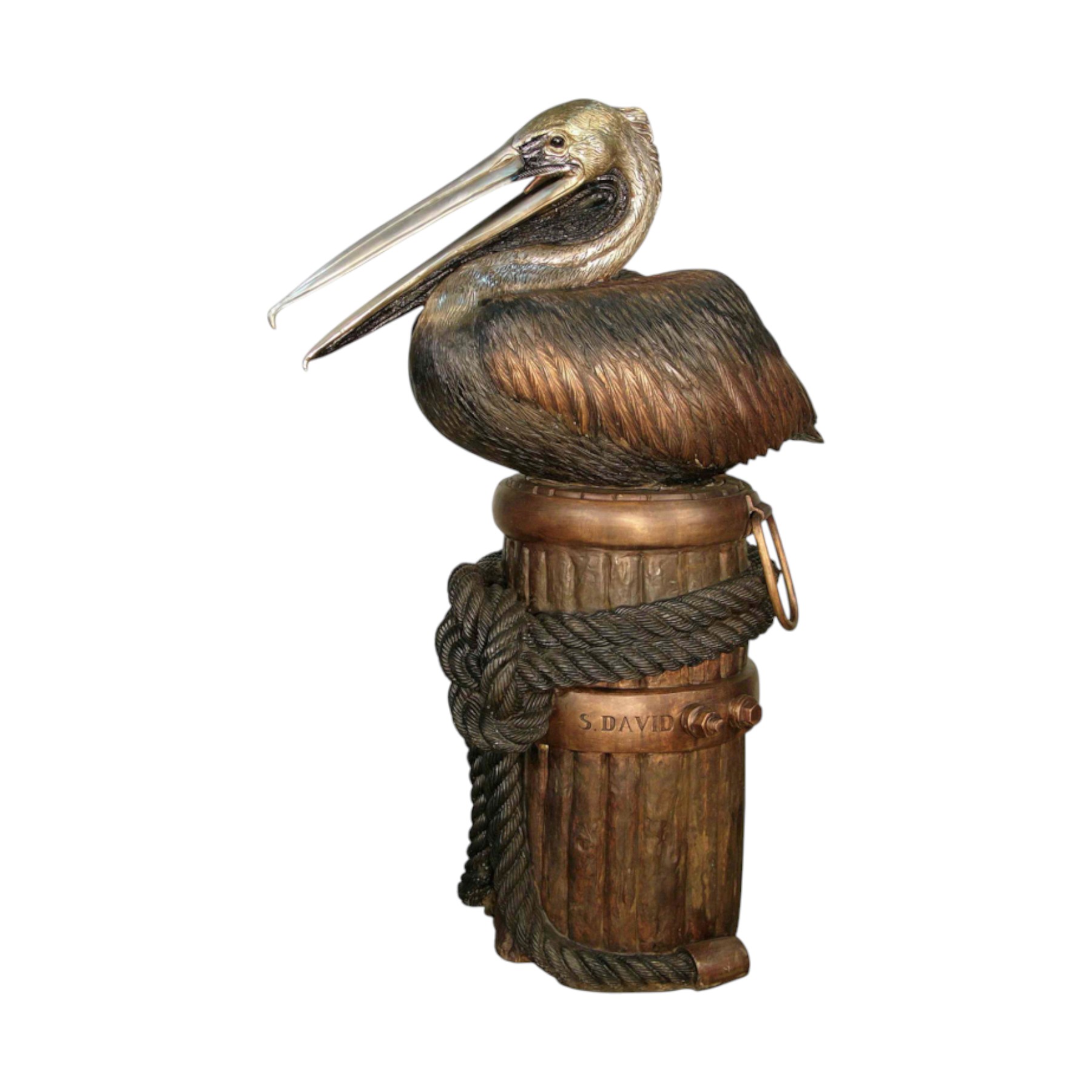 Bronze Pelican on Post Fountain