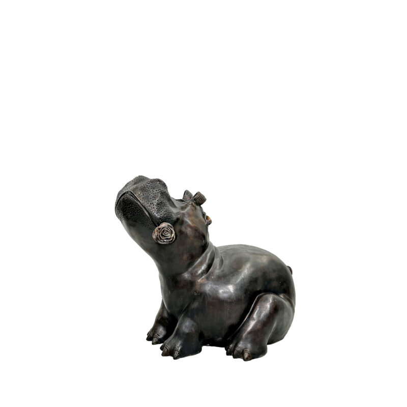 SRB10041 Bronze 'Princess Bella' Hippopotomus Fountain Sculpture exclusively designed and produced by Metropolitan Galleries Inc