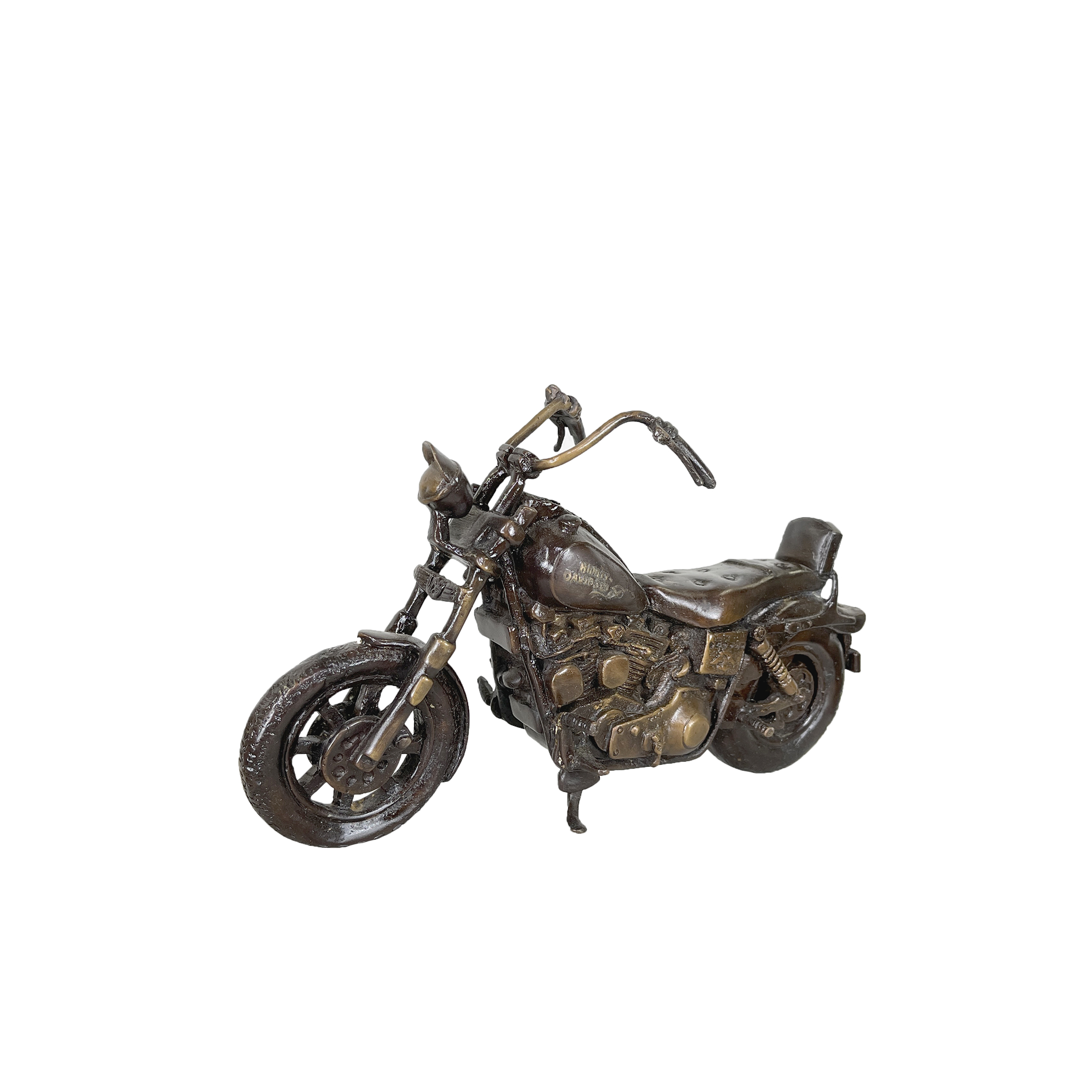 SRB361092 Bronze Motorcycle Table-top Sculpture by Metropolitan Galleries Inc