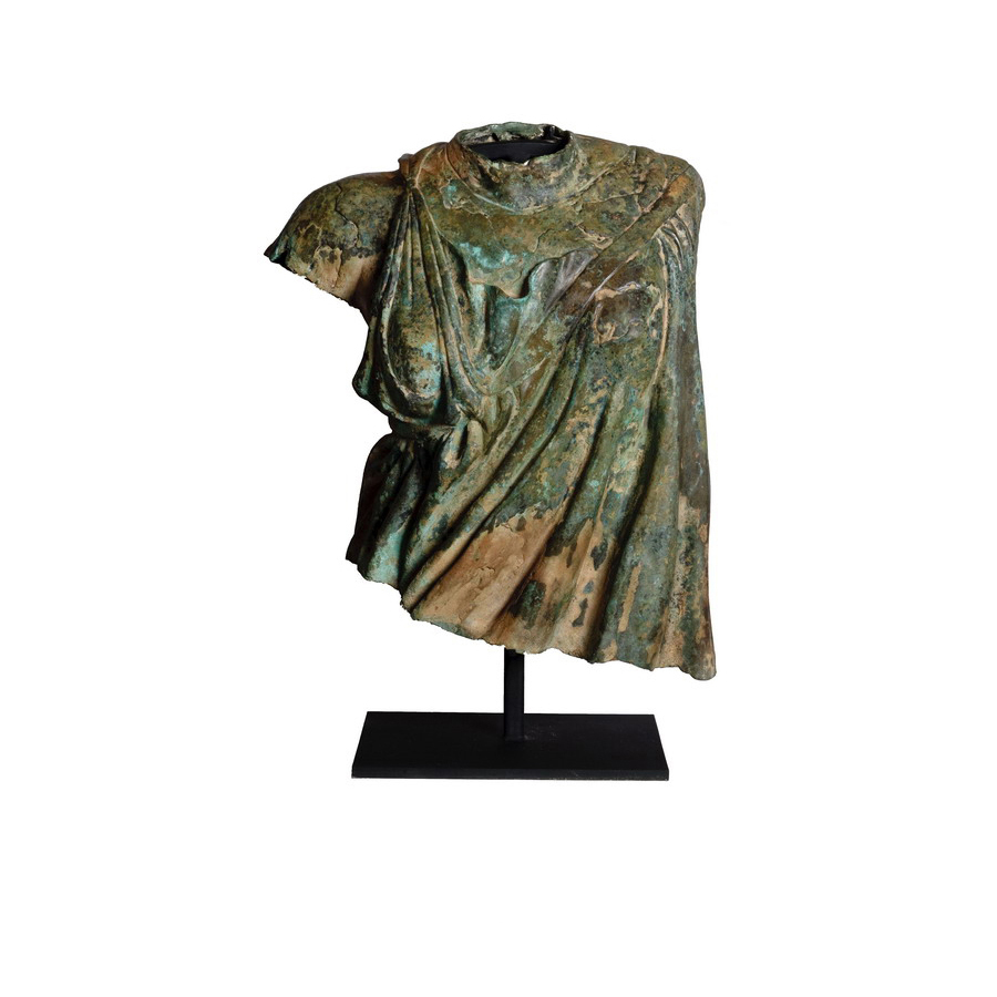 SRB53031 Bronze Female Dress Partial Artifact Sculpture by Metropolitan Galleries Inc.