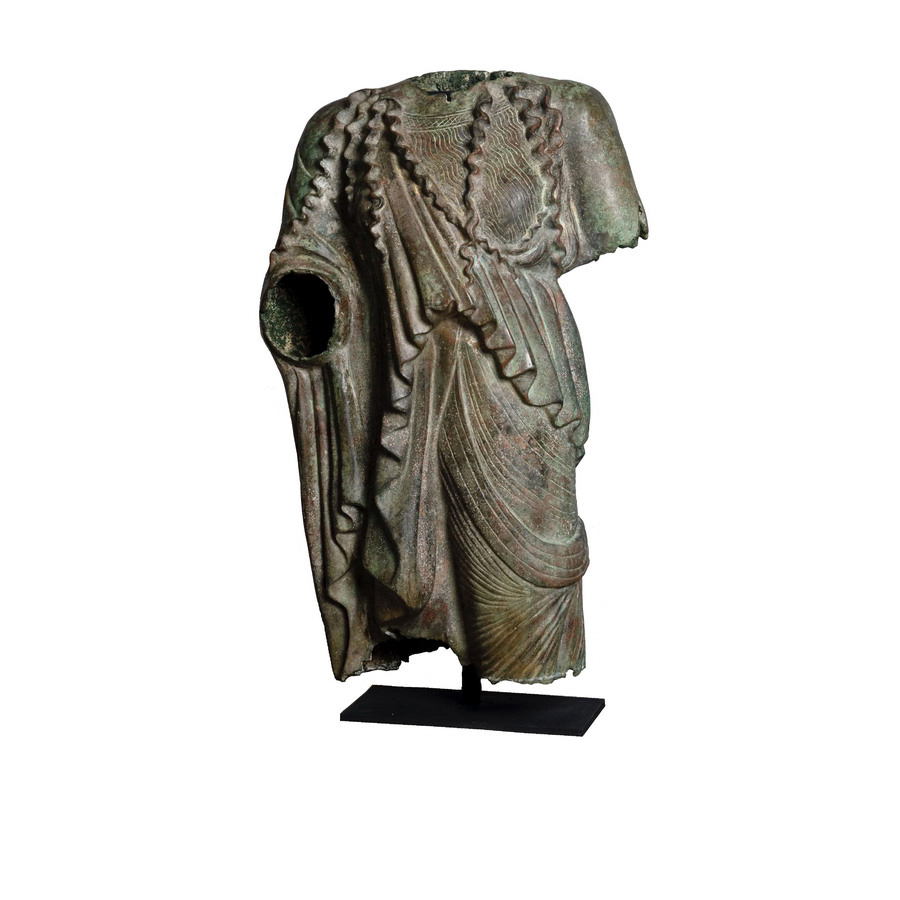 SRB53035 Bronze Female Torso Partial Artifact Sculpture by Metropolitan Galleries Inc
