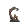 Bronze Bears & Beehive Table-top Sculpture
