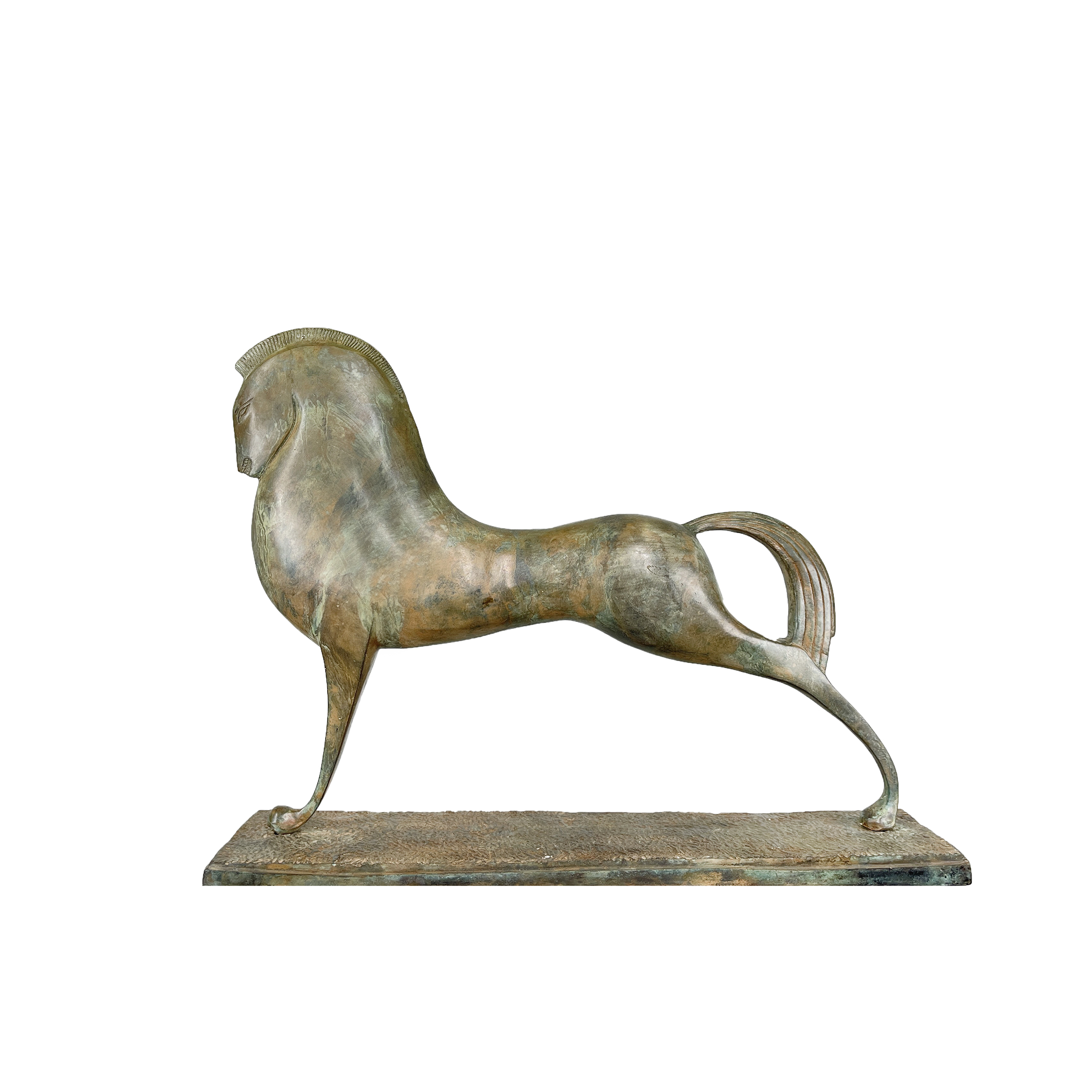 SRBC65021 Bronze Contemporary Trojan Horse Table-top Sculpture by Metropolitan Galleries Inc