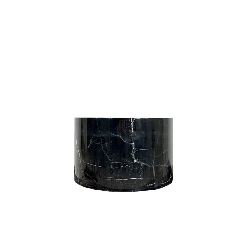 SRBKMS020 Black Marble Cylinder Pedestal by Metropolitan Galleries Inc