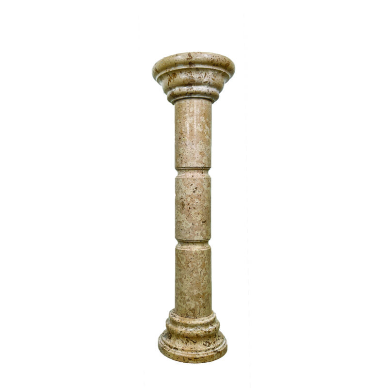 JBP1150 Marble Pedestal in Crema Beige by Metropolitan Galleries Inc