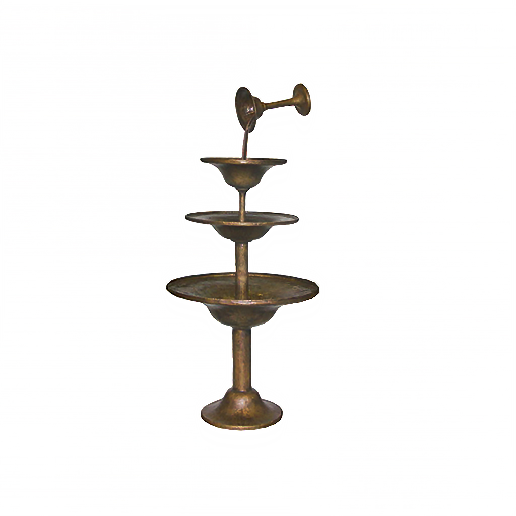 SRB706285 Bronze Modern Pouring Three Tier Fountain by Metropolitan Galleries Inc
