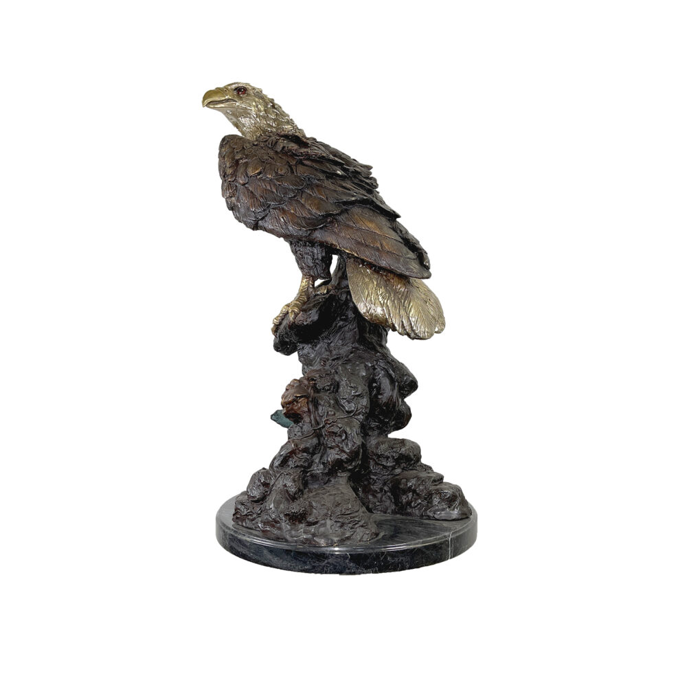 Bronze Large Eagle Tabletop Sculpture Metropolitan Galleries Inc