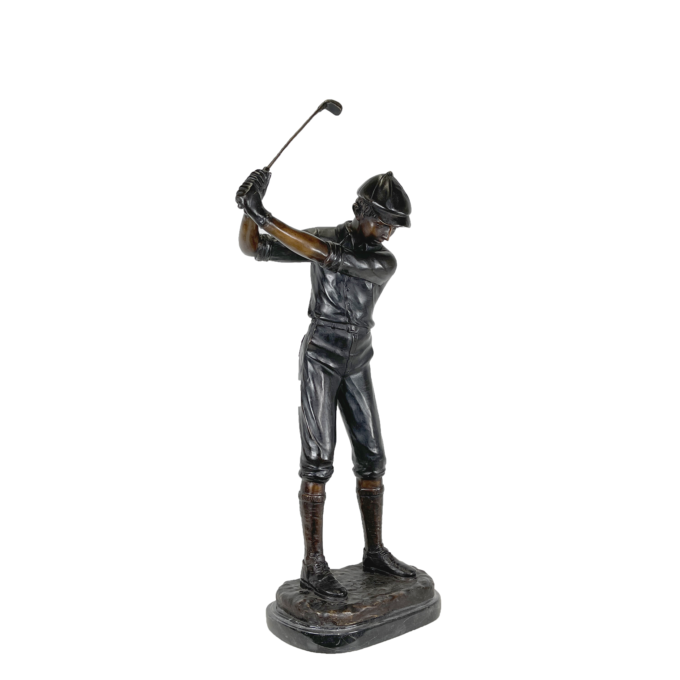 Bronze Golfer Table-top Sculpture