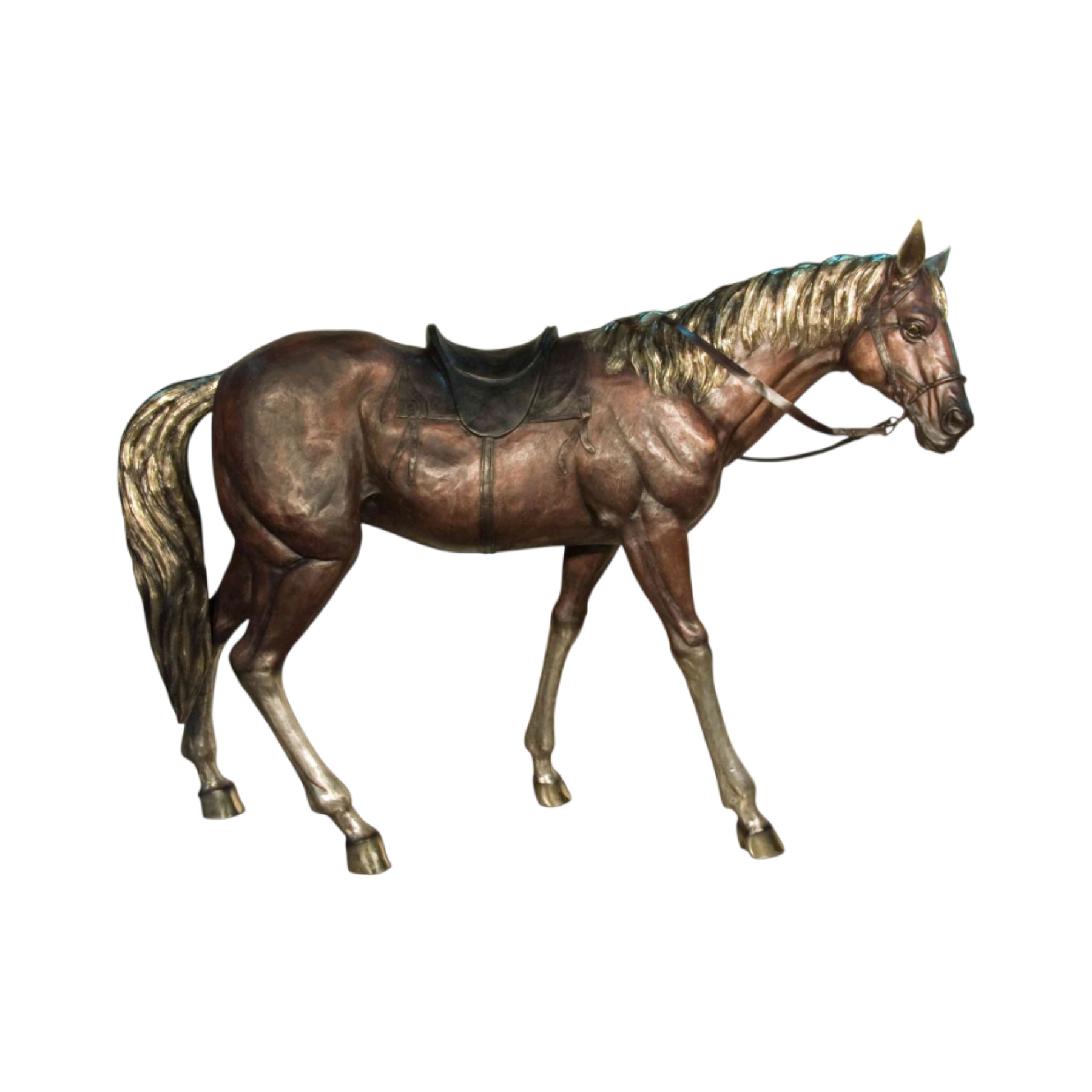 Bronze Horse Standing Sculpture