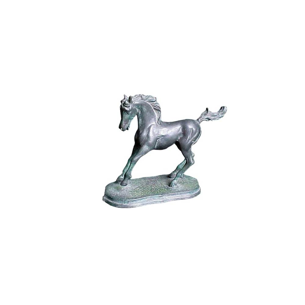 Bronze Trotting Horse Table-Top Sculpture