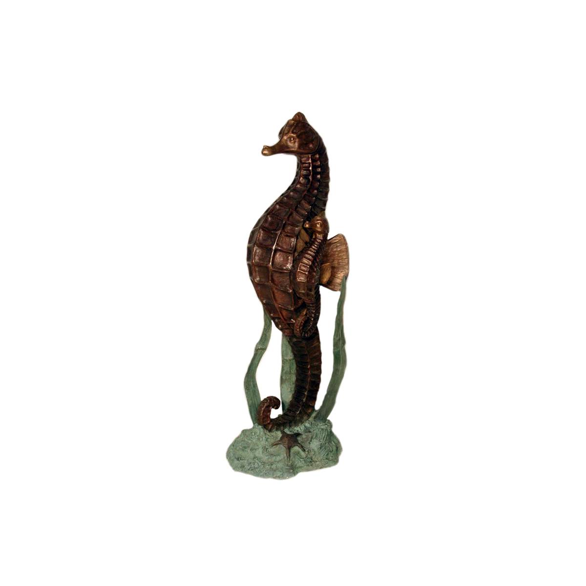 Bronze Seahorse Fountain Sculpture