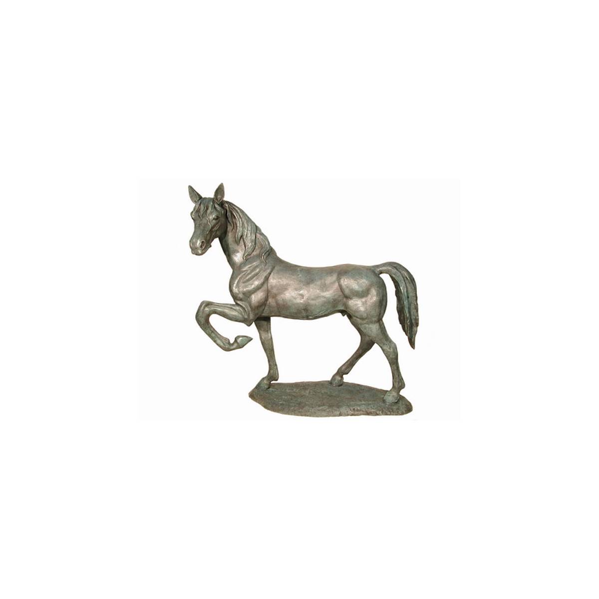 Bronze Walking Horse Sculpture