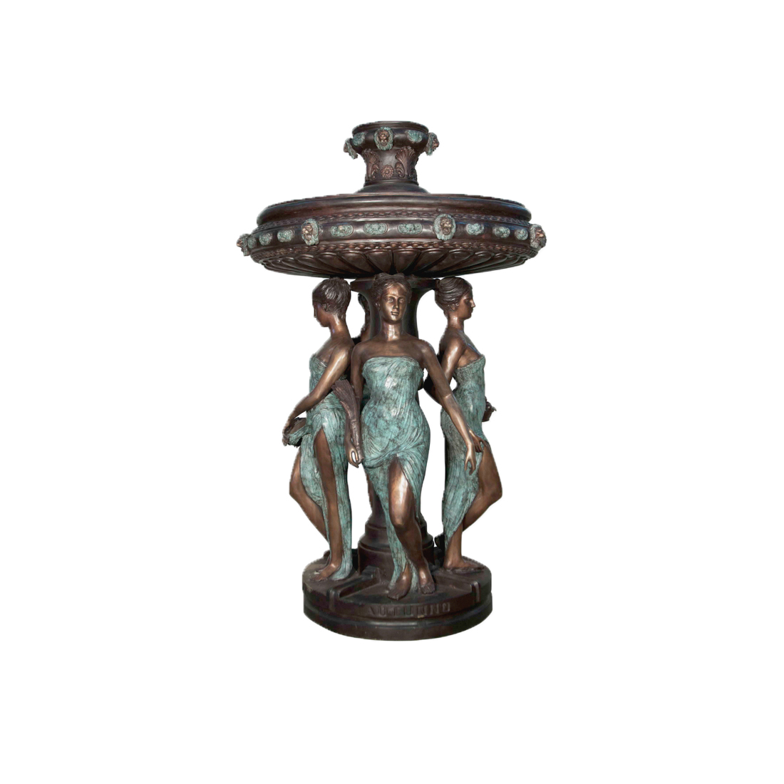 SRB097164 Bronze Four Lady Graces Fountain by Metropolitan Galleries Inc