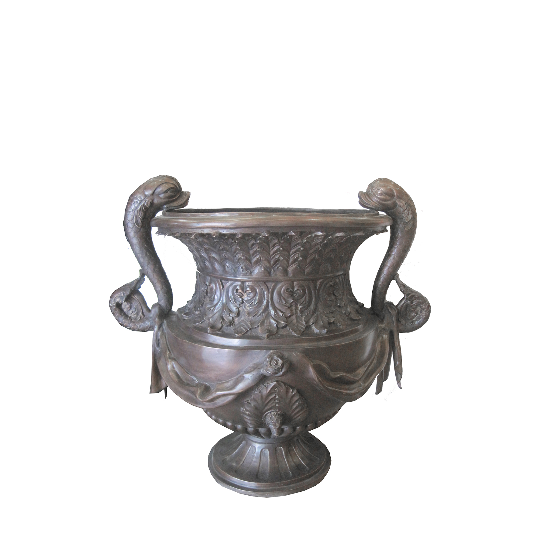 SRB706719 Bronze Nautical Fish Planter Urn by Metropolitan Galleries Inc