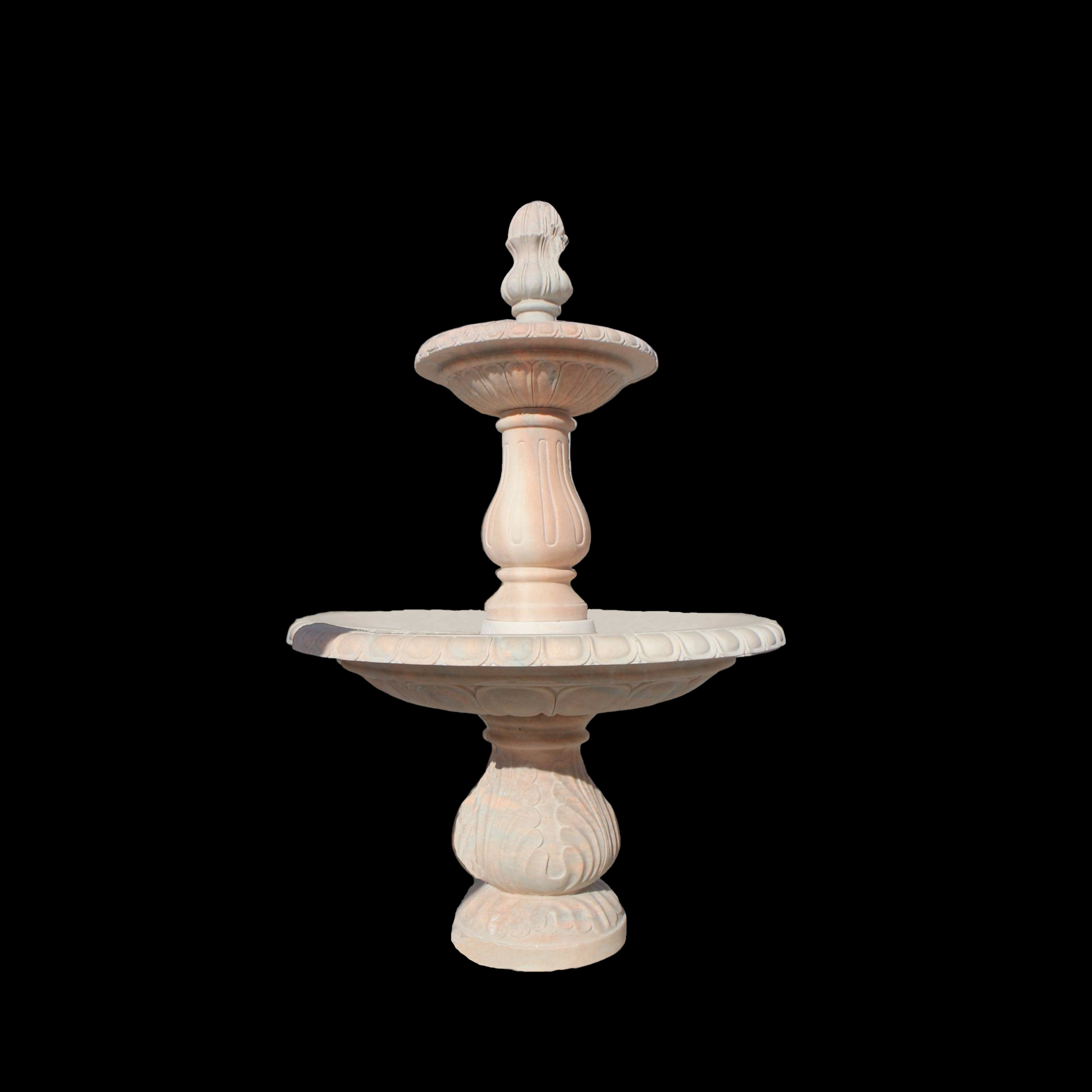 Rose Marble Florence Two Tier Fountain