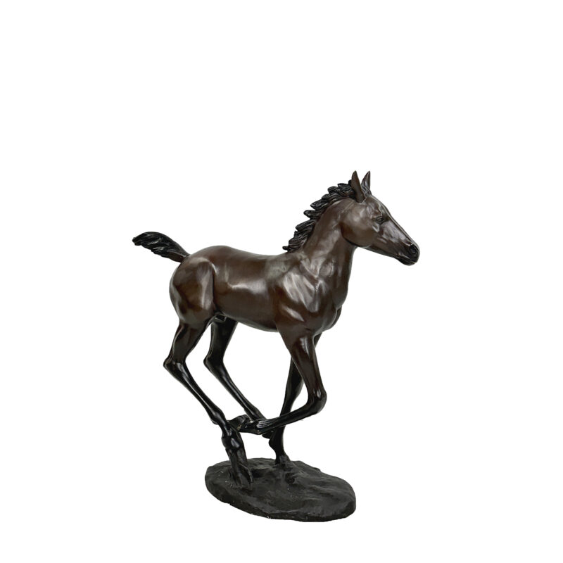 SRB351165 Bronze Running Foal Sculpture by Metropolitan Galleries Inc