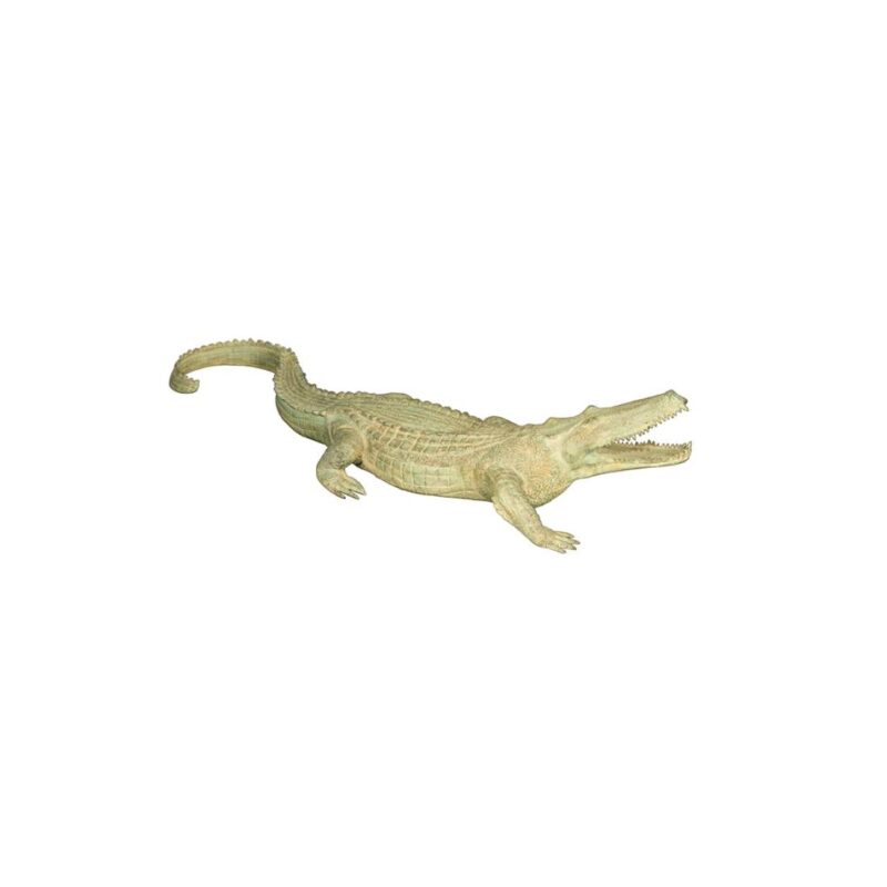 SRB057015GR Bronze Crocodile Sculpture by Metropolitan Galleries Inc.