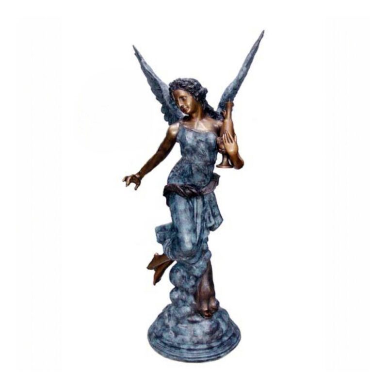 SRB705171-A Bronze Lady with Wings Sculpture by Metropolitan Galleries Inc.