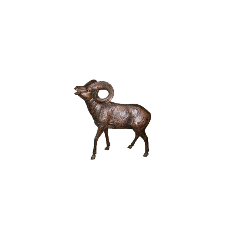 SRB705194 Bronze Walking Mountain Goat Sculpture by Metropolitan Galleries Inc