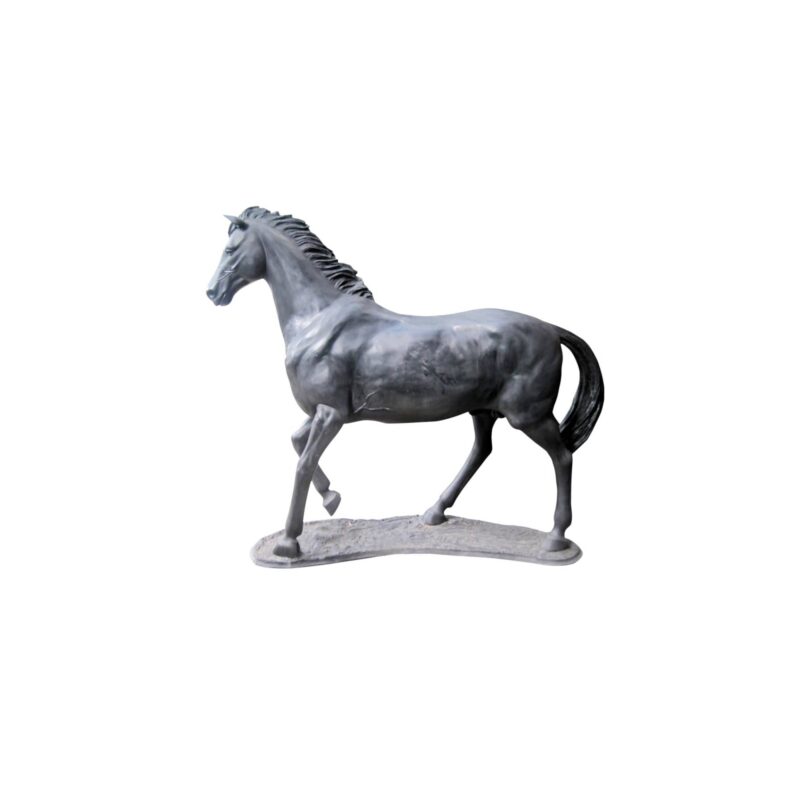 SRB706693 Bronze Standing Horse Sculpture by Metropolitan Galleries Inc. (1)