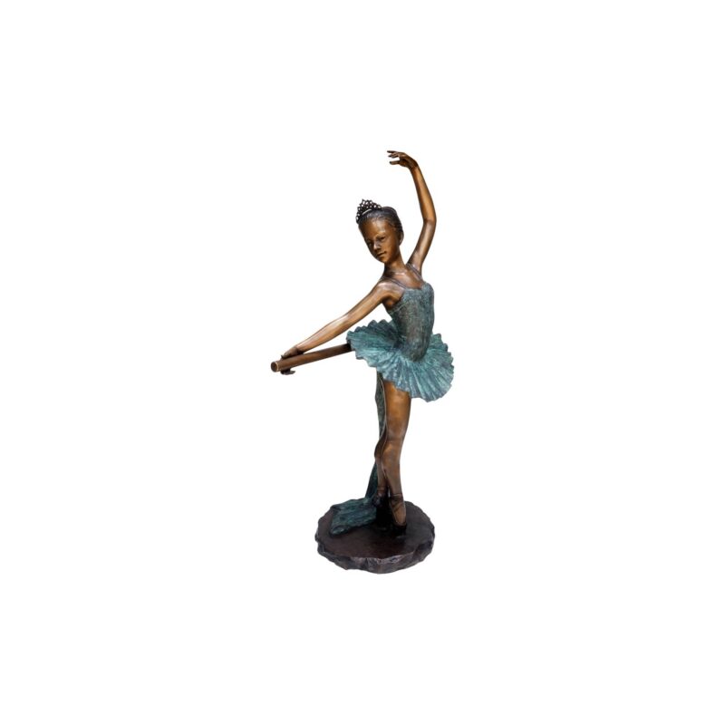 SRB706734 Bronze Ballerina with Bar Sculpture by Metropolitan Galleries Inc. 1