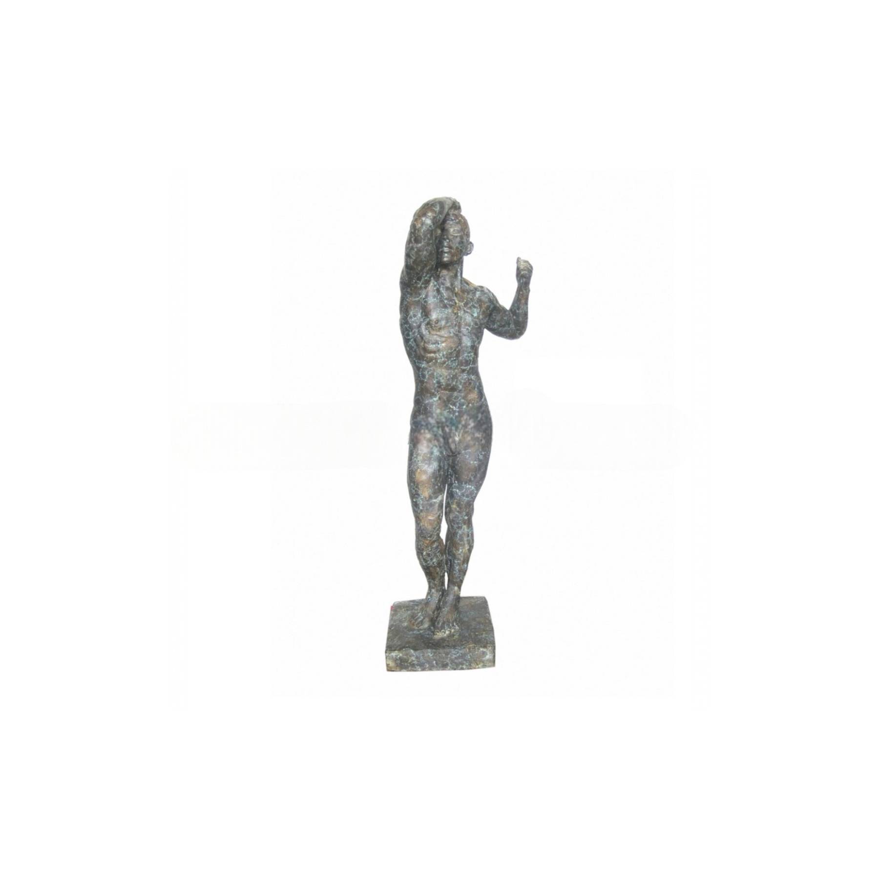 SRB706792 Bronze Standing Man on Base Sculpture by Metropolitan Galleries Inc.