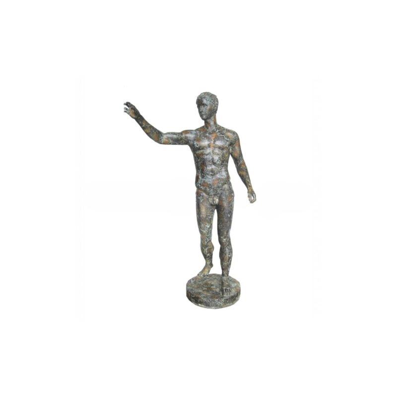 SRB706794 Bronze Standing Man on Base Sculpture by Metropolitan Galleries Inc.