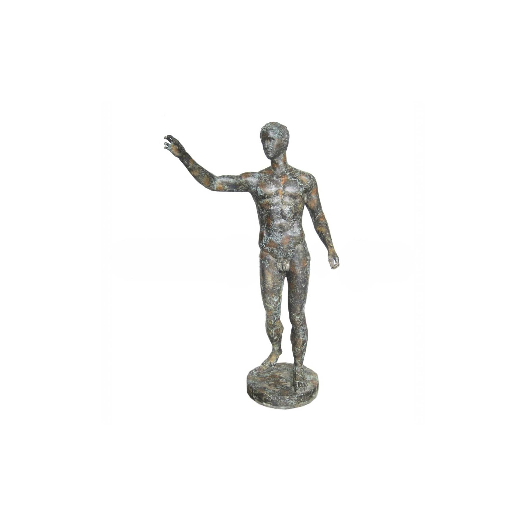 SRB706794 Bronze Standing Man on Base Sculpture by Metropolitan Galleries Inc.