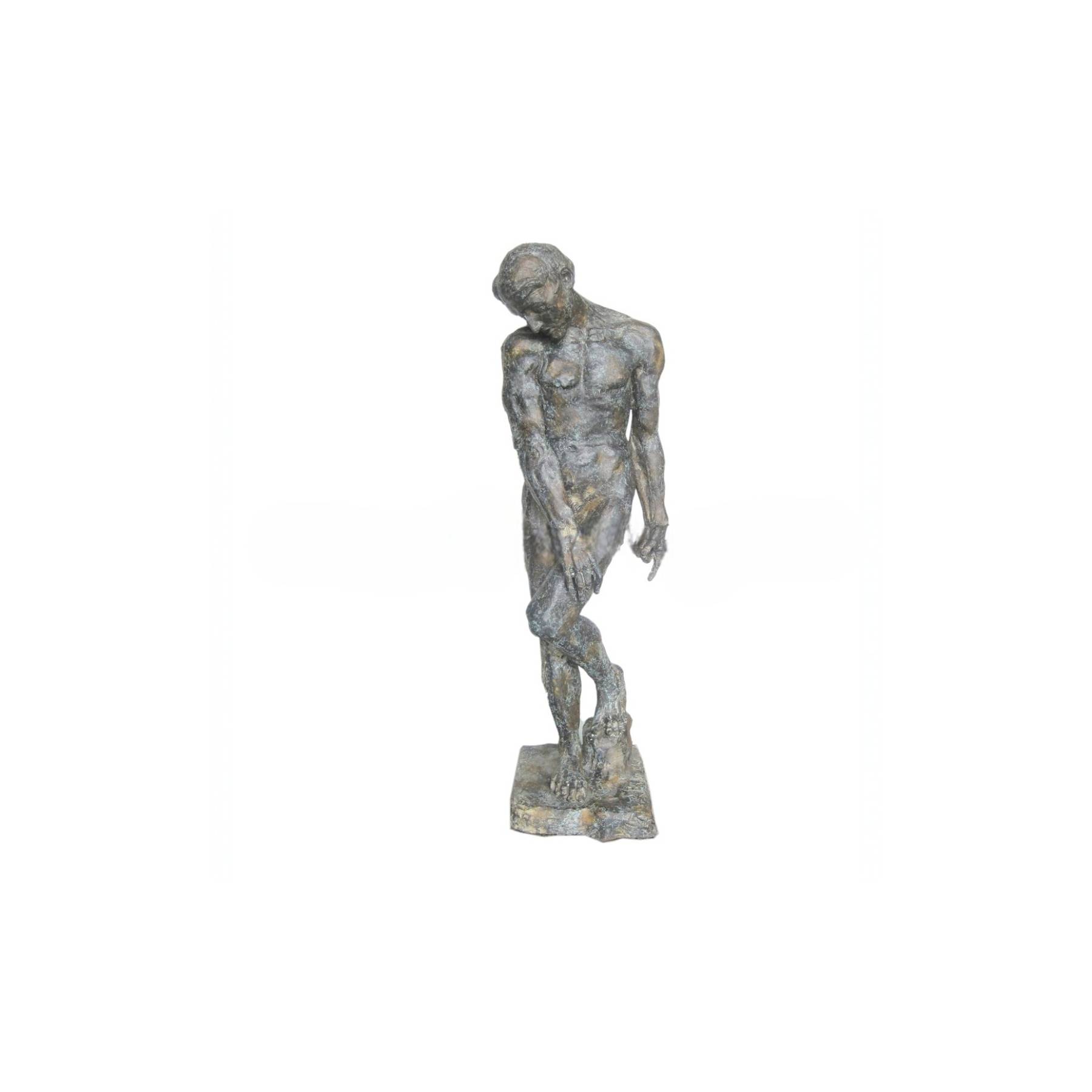 SRB706795 Bronze Standing Man on Base Sculpture by Metropolitan Galleries Inc.