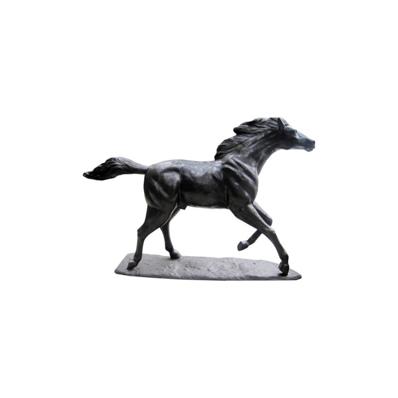 SRB707086 Bronze Running Horse on Base Sculpture by Metropolitan Galleries Inc.