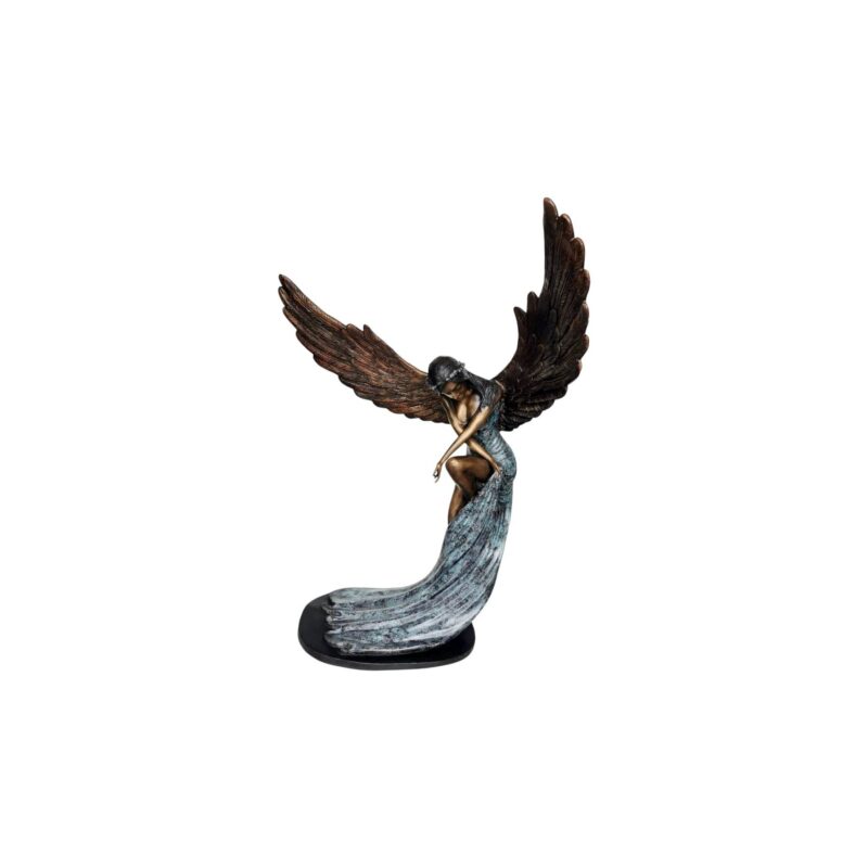 SRB707588 Bronze Small Lady with Wings Sculpture by Metropolitan Galleries Inc.