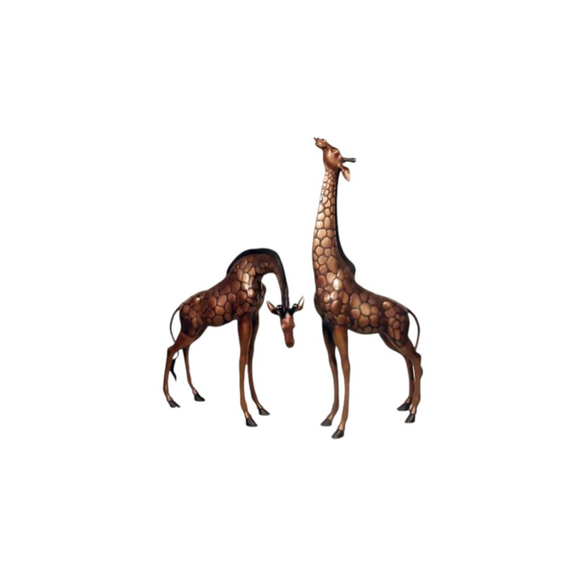 SRB056010 Bronze Medium Giraffe Set by Metropolitan Galleries Inc.