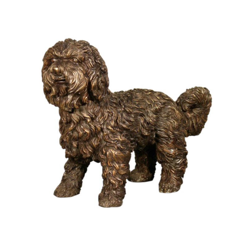 SRB058454 Bronze Wheaten Terrier Dog Sculpture by Metropolitan Galleries Inc.